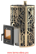 Печь для бани Эверест "Steam Master" GALAXY 24 INOX (210М) GOLD