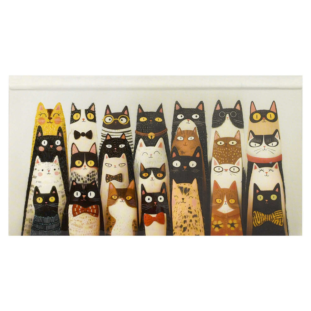 Еженедельник недатированный 171*93 мм ЭСКАЛАДА Веселые коты (71568)