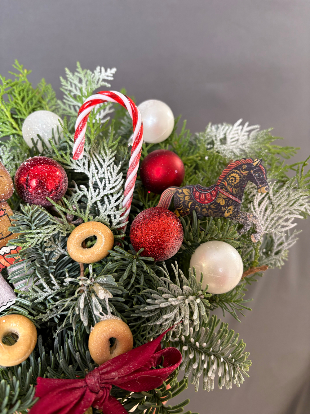 Новогодняя композиция в кружке «Русские традиции»