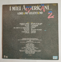 Винтажная виниловая пластинка LP Adriano Celentano I Miei Americani (Tre Puntini) 2 (Italy 1986)