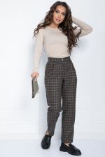 Брюки Леди Гамильтон (серо-коричневые) Б11322 LT Collection