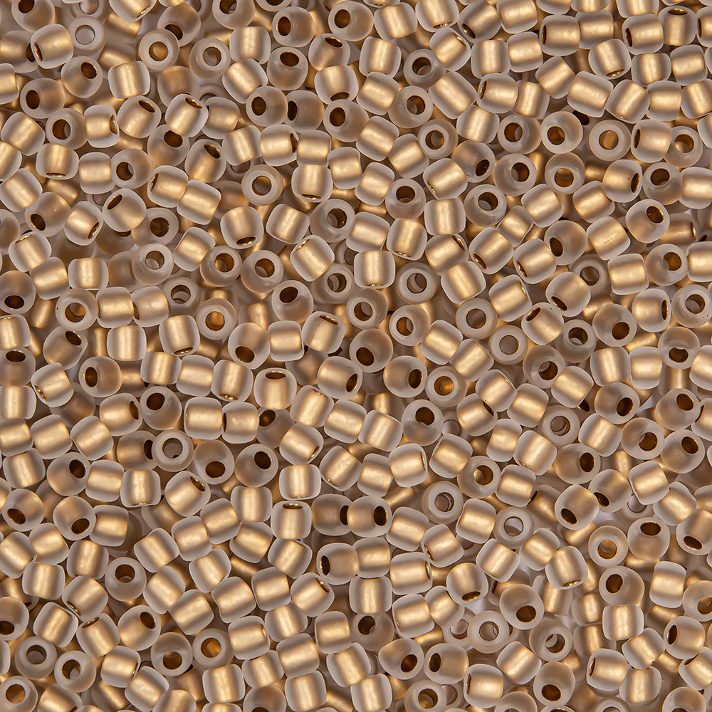 Японский бисер TOHO Round 11/0 (№989FM), с внутренним покрытием золотом 24К, матовый
