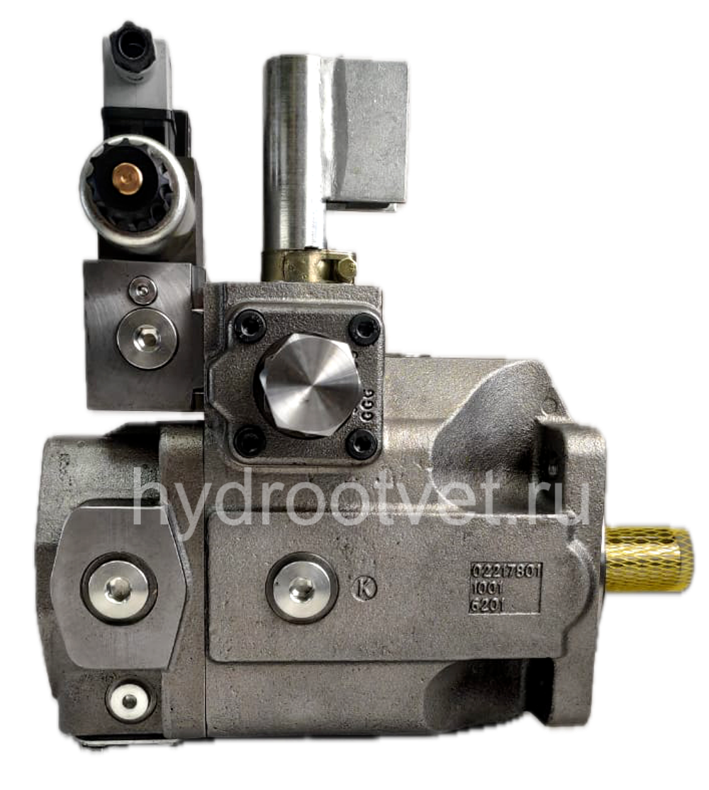 A4VSO40EO2/10R-PPB13N00 - Насос аксиально-поршневой регулируемый с наклонной шайбой, рабочий объем 40 см3, EO2 = электронное регулирование пропорциональным клапаном, номинальное давление 350 бар