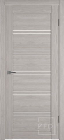 Межкомнатная дверь экошпон VFD (ВФД) Atum Pro 28 Stone Oak стекло White Cloud