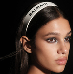 Balmain Hair Couture Ободок белый Limited Edition Acetate Headband Large FW24