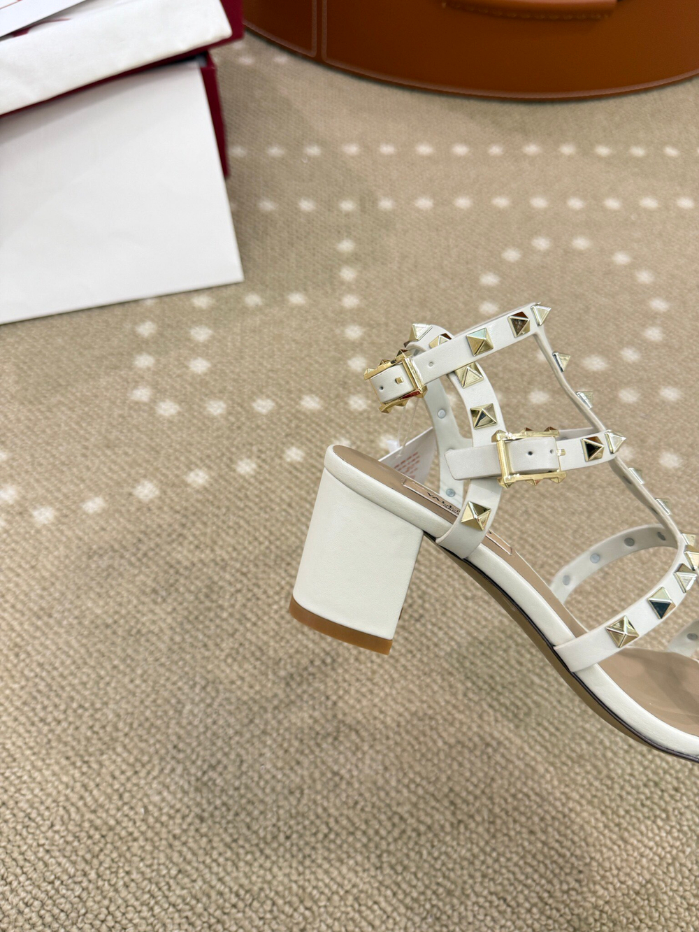 Valentino Rockstud Sandal 6 cm