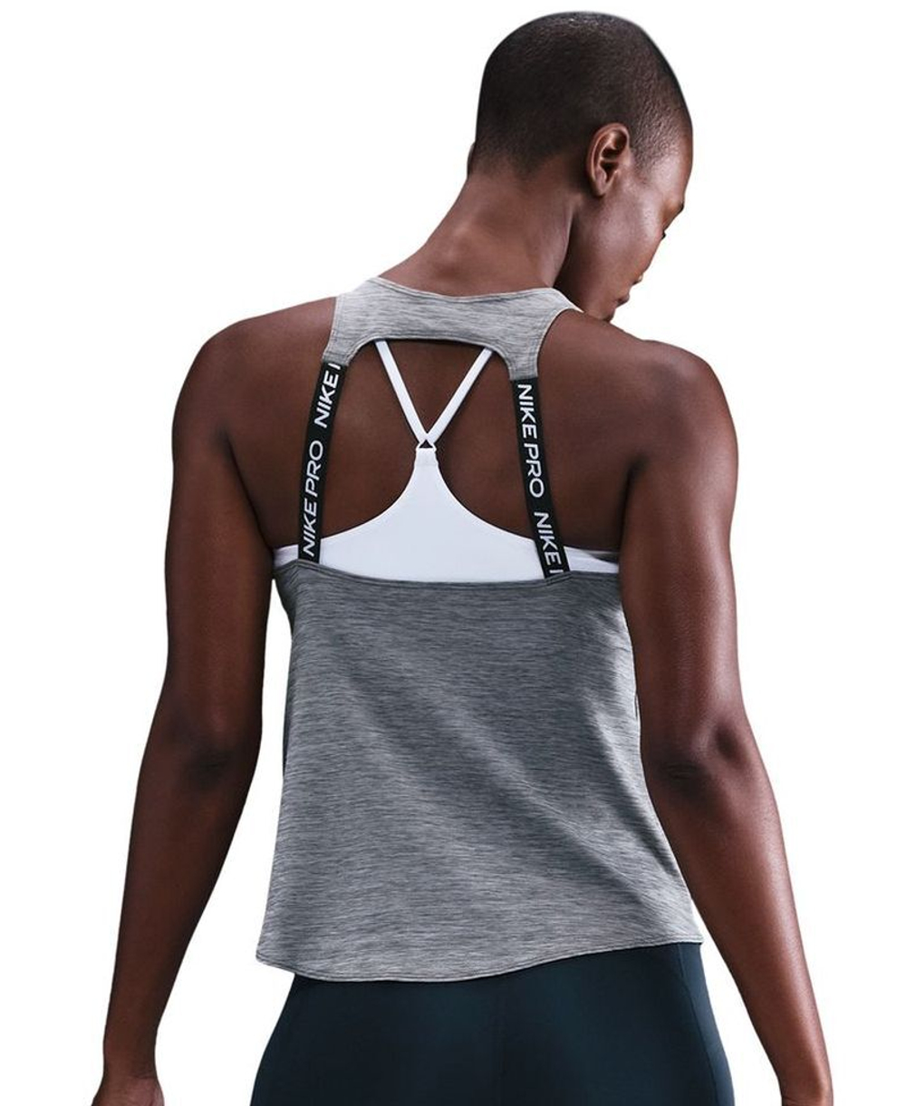 Топ теннисный Nike Dri-Fit Pro Tank - smoke grey/white