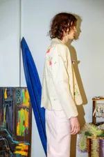 Рубашка Soeurs с Аппликациями / Creme Roses Long Sleeve кремовая