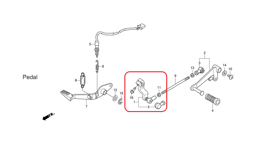 24710-KYJ-000. ARM COMP., GEAR CHANGE. HONDA