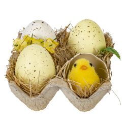 GAEM Изделие декоративное "Пасхальная композиция", L10 W10 H7,5 см