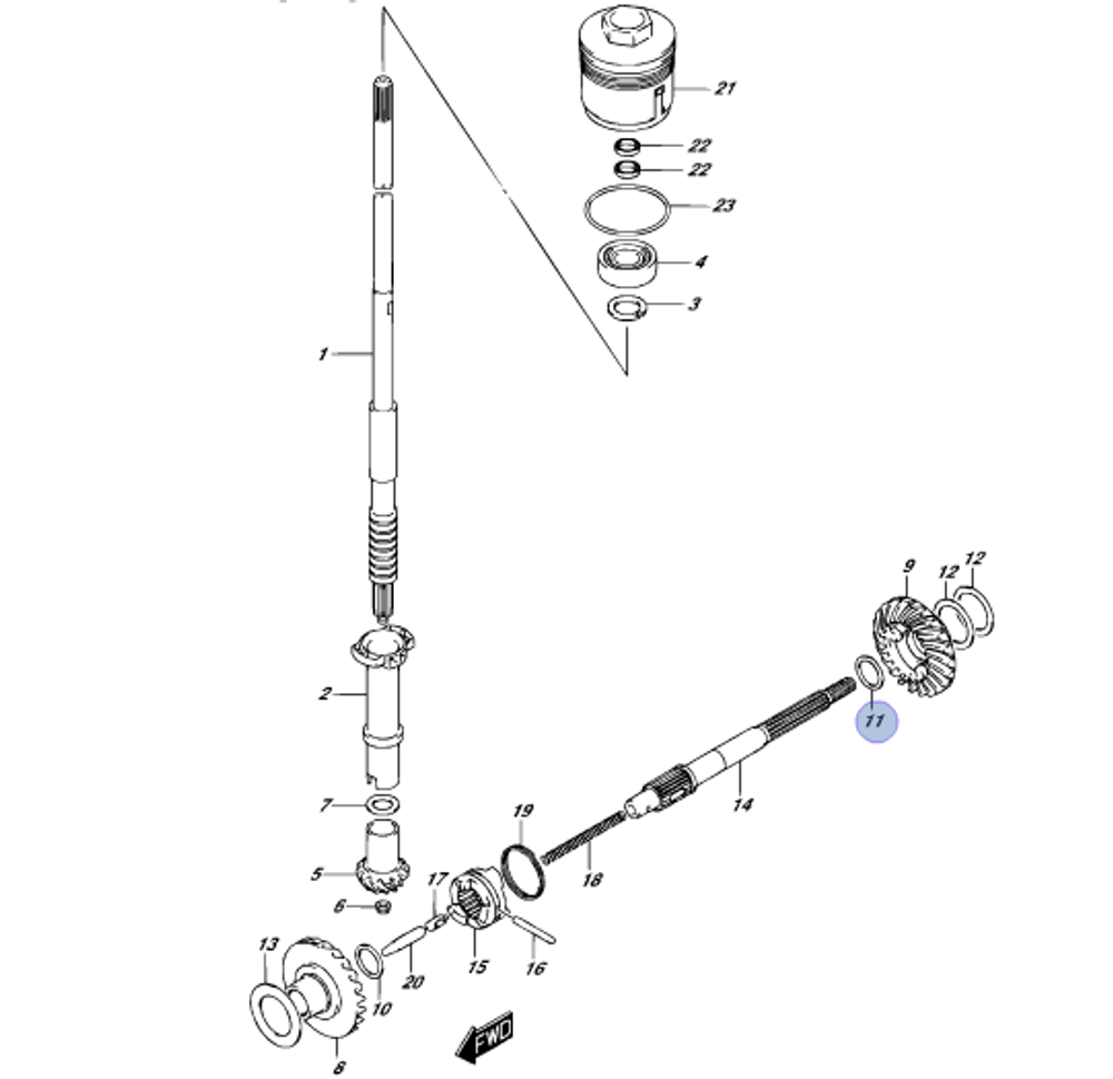 Шайба для лодочных моторов 09160-20072-000
