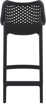 Стул пластиковый полубарный Siesta Contract Air Bar 65, черный