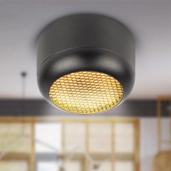 Светильник настенно-потолочный спот ЭРА OL56 BK под лампу GX53 черный IP20