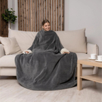 Электрический плед с рукавам EcoSapiens COMFY (серый)