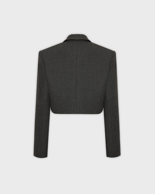 Жакет укороченный графит