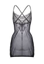 Комбинация Erolanta Lizaveta с бретелями крест-накрест черная 46-48