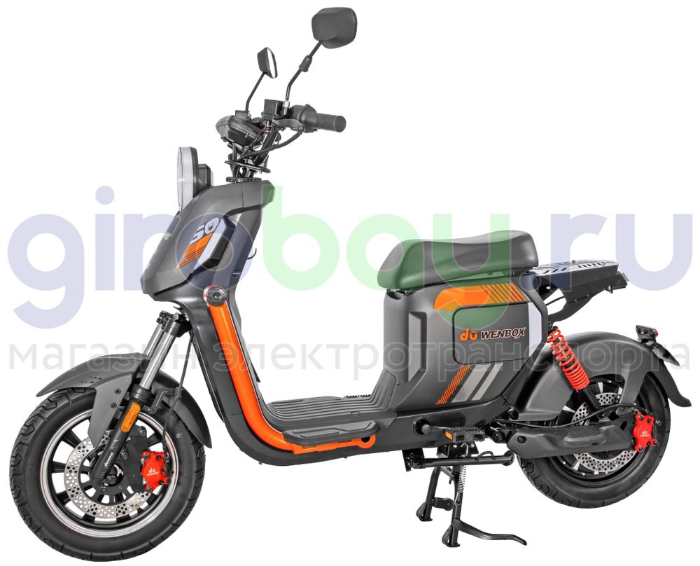 Электроскутер WENBOX U2 1500W (60V/45Ah) - Чёрный фото №1