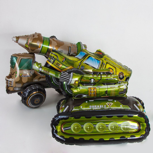 Фольгированный шар "Танк"