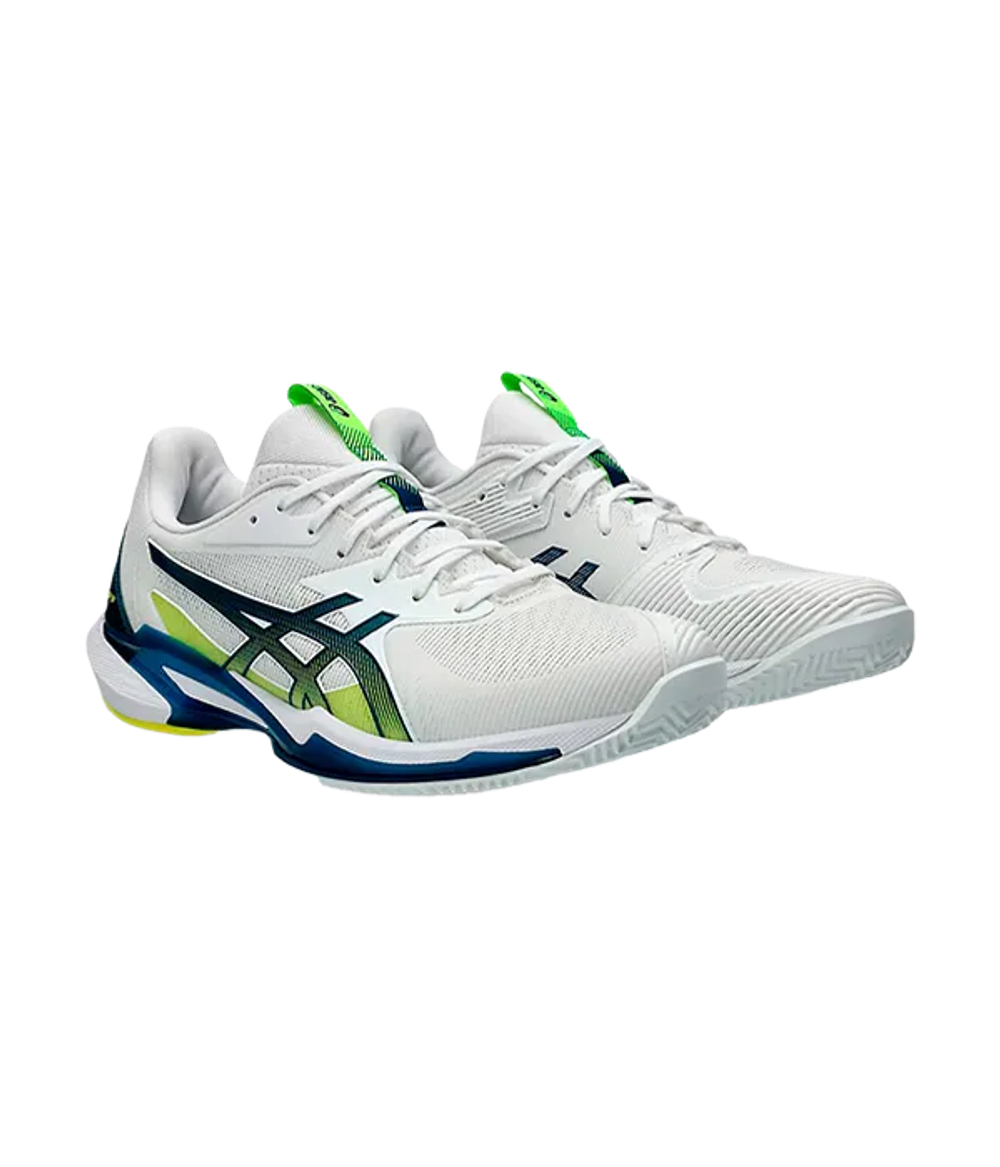 Asics Solution Speed FF 3 Clay Белый-Мако Синие Кроссовки