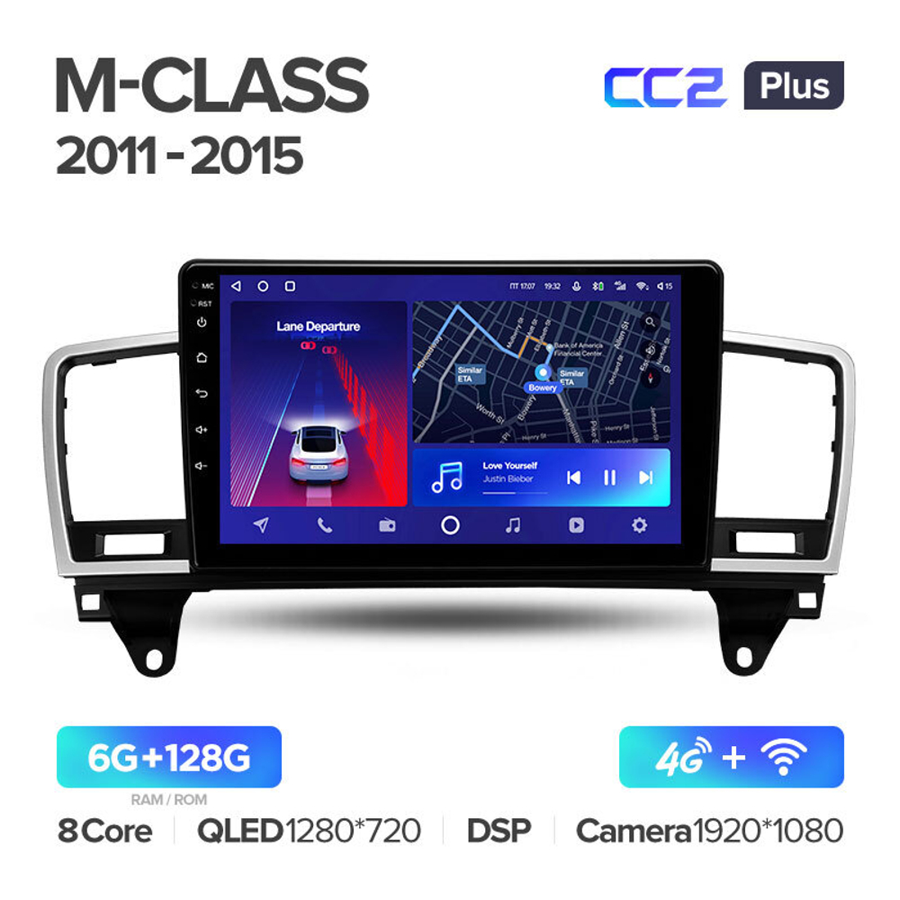 Teyes CC2 Plus 9"для Mercedes-Benz M-Class 2011-2015