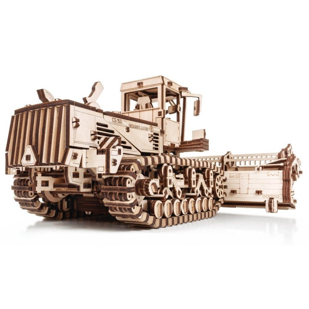 Комбайн из дерева “Косилка самоходная CS-150” от EWA от EWA - Деревянный конструктор, сборная механическая модель, 3D пазл