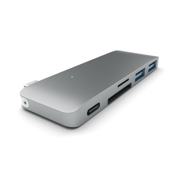 USB-хаб Satechi Combo Hub 3 in 1 USB Type-C ST-TCUPM (Space Grey)