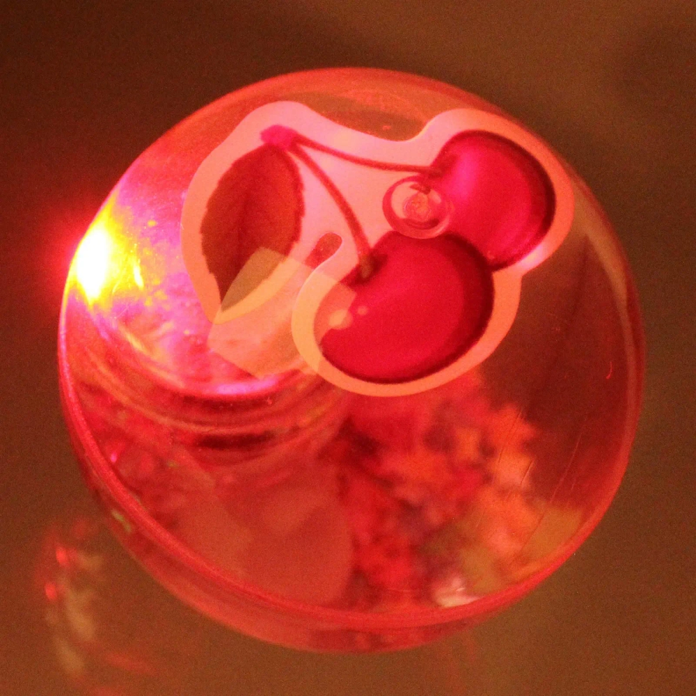 Мяч 6,5 см «Фрукты» (попрыгун с водой и подсветкой) СТИКЕР НА ВЛОЖЕНИЕ