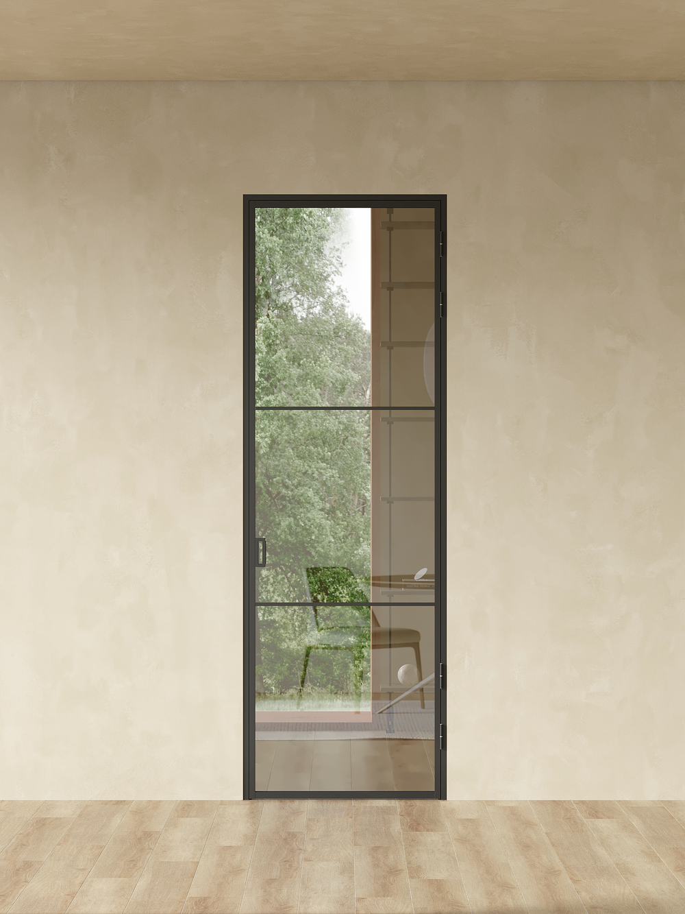 Распашная алюминиевая перегородка Minoli 6
