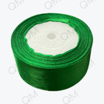 Лента атласная 4 см 25 ярдов (зеленая) №019