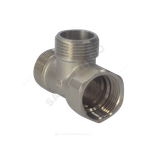 Тройник латунь никель Ду 20 (3/4") НР/НР/ВР SantechSystems