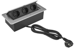 Блок розеток  Cactus CS-SOCKET-EU3-GYBK