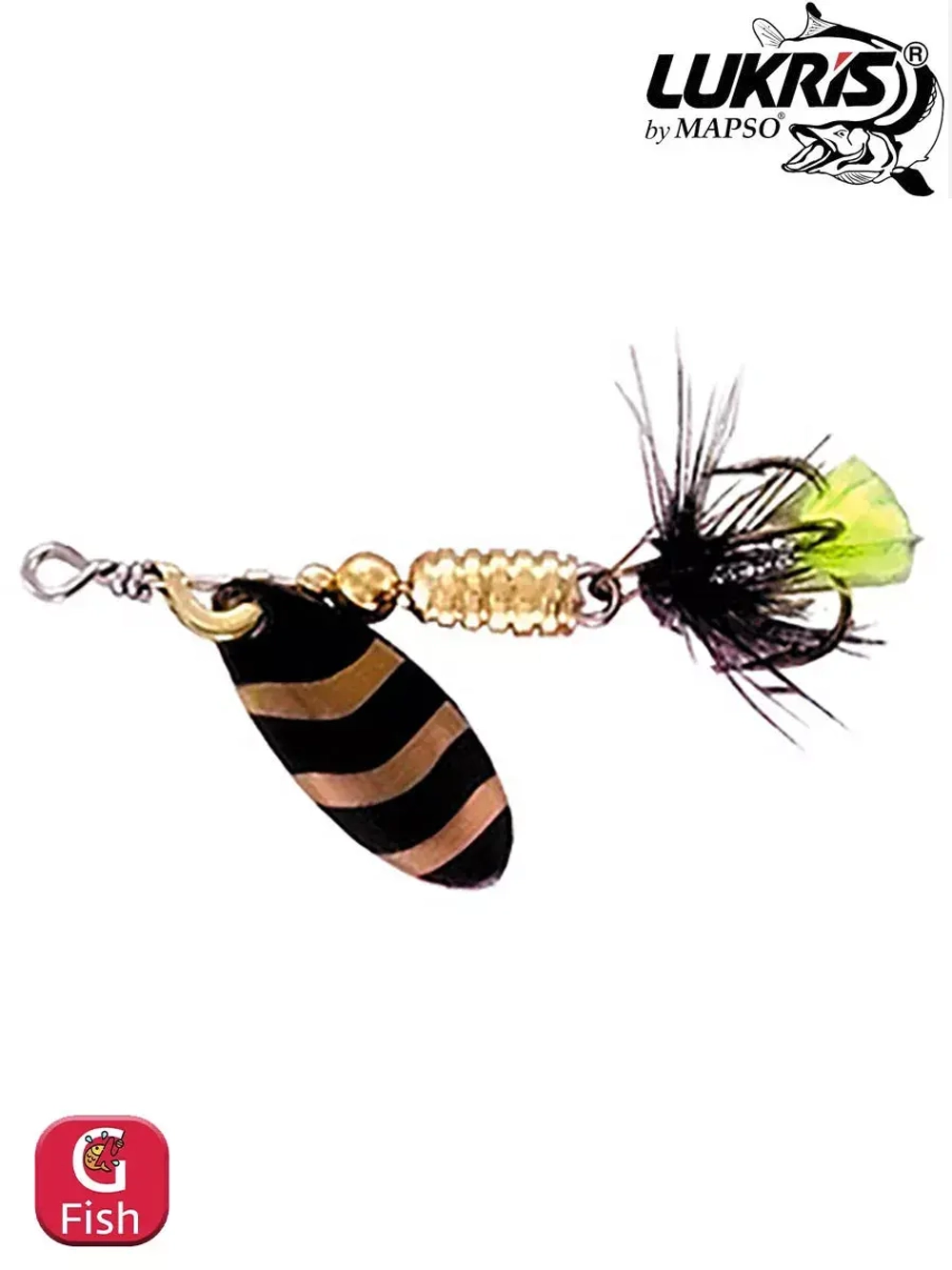 Блесна вертушка MINI-Fly Rayas 1 COBRE, 2 гр 45 мм