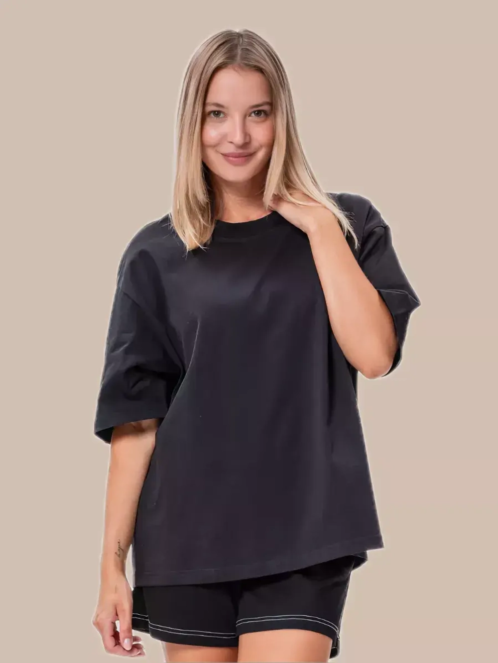 Футболка базовая оверсайз