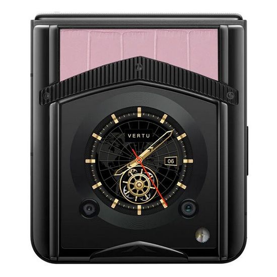 Vertu Ironflip розовая сакура (кожа аллигатора)