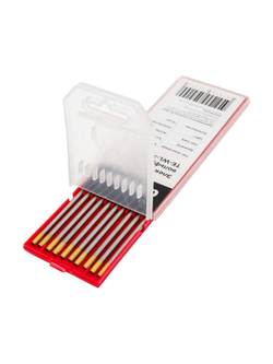 Электроды вольфрамовые (WL-15-175; 3.2 мм; золотистый; AC/DC; 10 шт) Gigant ТЕ-WL-X-3,2