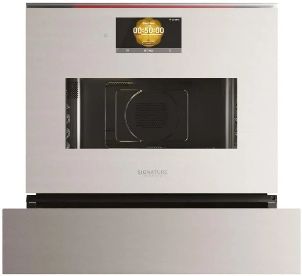 Шкаф для подогрева посуды, серебро Signature Kitchen Suite SKSWD2421MS