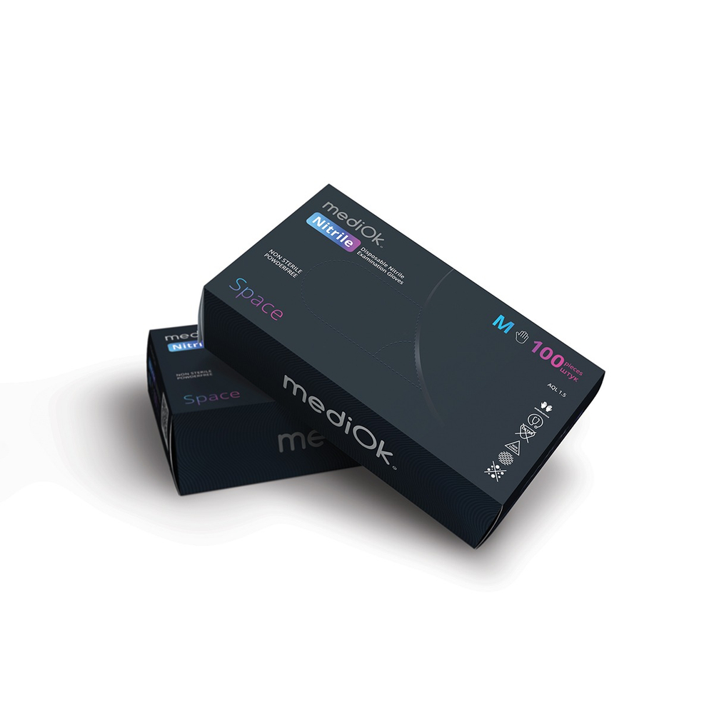 MediOK Черные M (50 пар/уп)