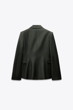 Двубортный блейзер из смесовой шерсти — zw collection