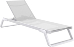 Шезлонг-лежак металлический Siesta Contract Tropic, белый
