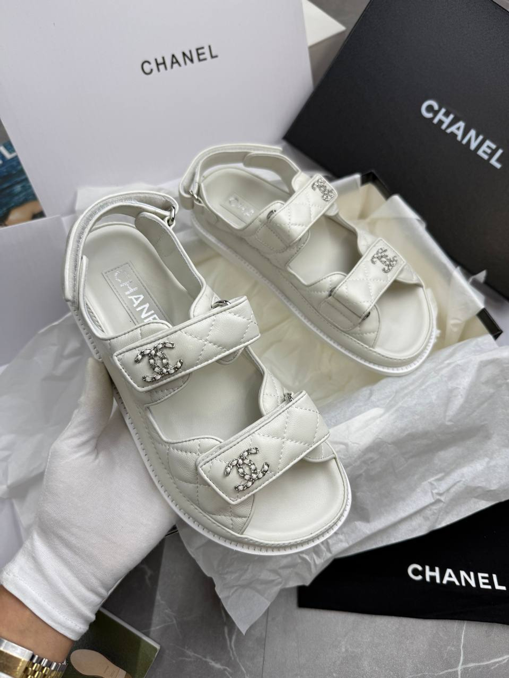 Сандалии Chanel