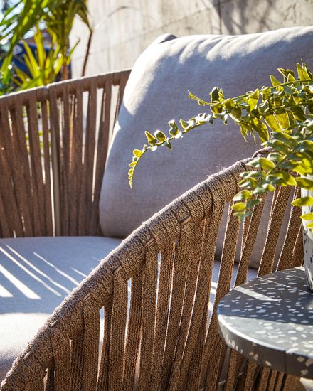 Веревочное кресло Branzie коричневое La Forma Испания