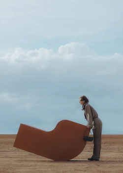 POLENE СУМКА OSMO, ЧЕРНЫЙ/ЭКРЮ