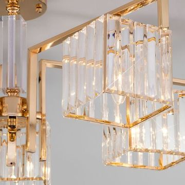 10126/5 / потолочный светильник / золото/прозрачный хрусталь Strotskis