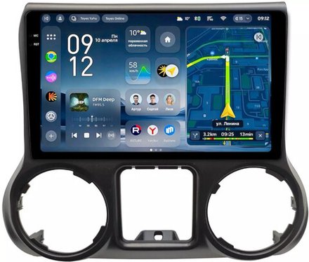 Магнитола для Jeep Wrangler 3 2010-2018 - Teyes CC4-PRO монитор 10.36" 2K QLED на Android 13, Snapdragon 778G, AI, CarPlay, DSP, 4G SIM-слот