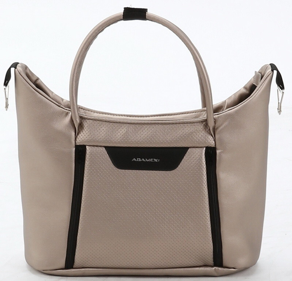 Детская коляска Adamex Zico Deluxe 2 в 1 Z-SM06 СВ.БЕЖ.ПЕРЛ КОЖА