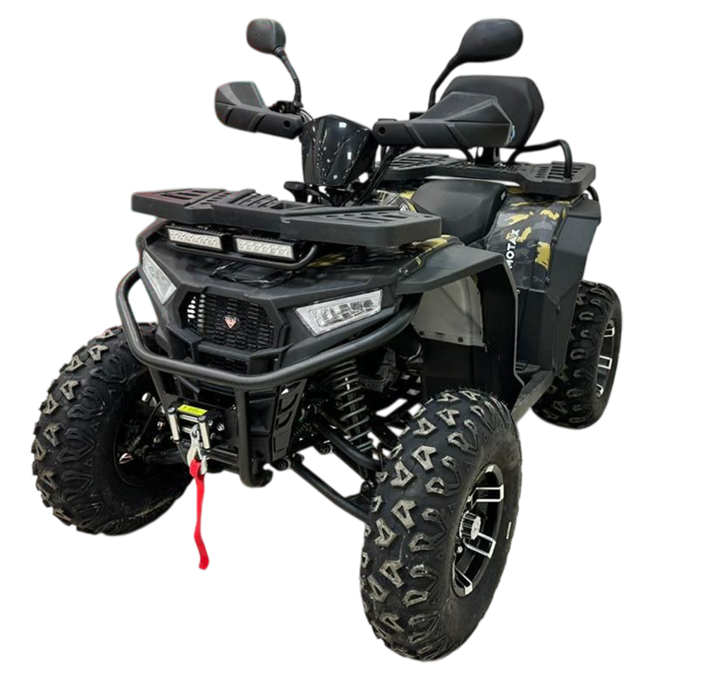 Квадроцикл MOTAX GRIZLIK W200 LUX черный-желтый камуфляж
