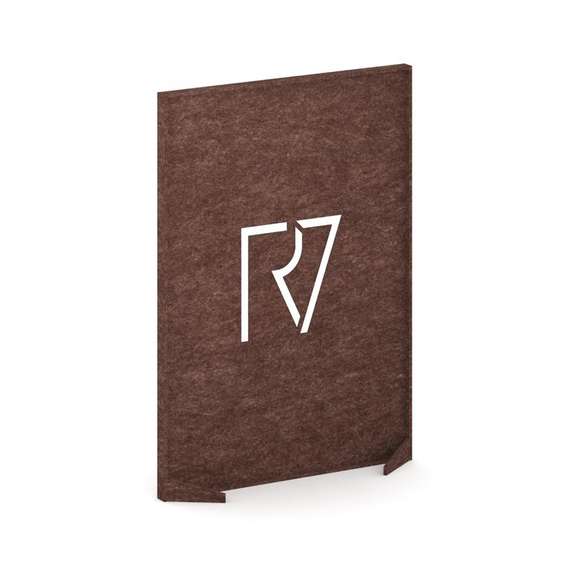 AcustiX Напольная прямая перегородка с фигурными вырезами VE.NPPF-80.16 Молочный Шоколад 800*400*160