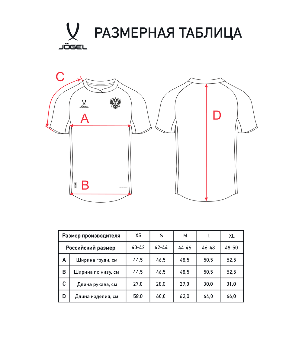 Футболка игровая женская JOGEL NATIONAL PerFormDRY Home Jersey W, красный