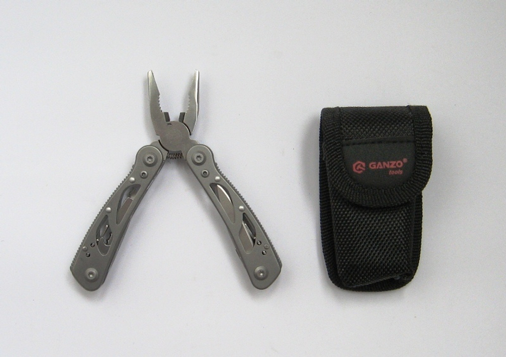 Мультитул Ganzo G104S, 72 мм, 11 функций, нейлоновый чехол