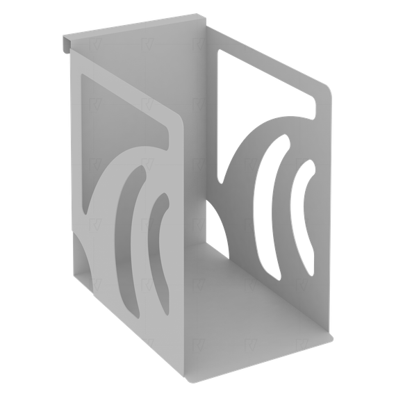 Навесной лоток для папок широкий MAN-12 Металл Серый 160*263*250